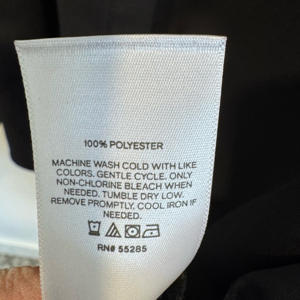 Express Black Ruffled Mandarin Collar Blouse - image 4